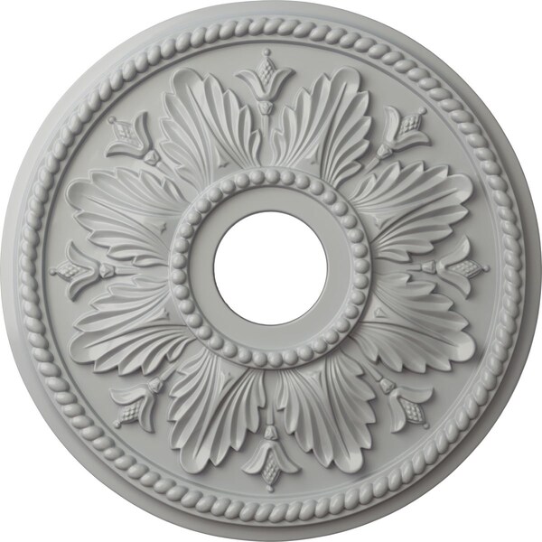 Ekena Millwork Edinburgh Ceiling Medallion (Fits Canopies up to 5 1/8"), 18 1/8"OD x 3 1/2"ID x 2 3/4"P, Frost CM18ED1FRF - main